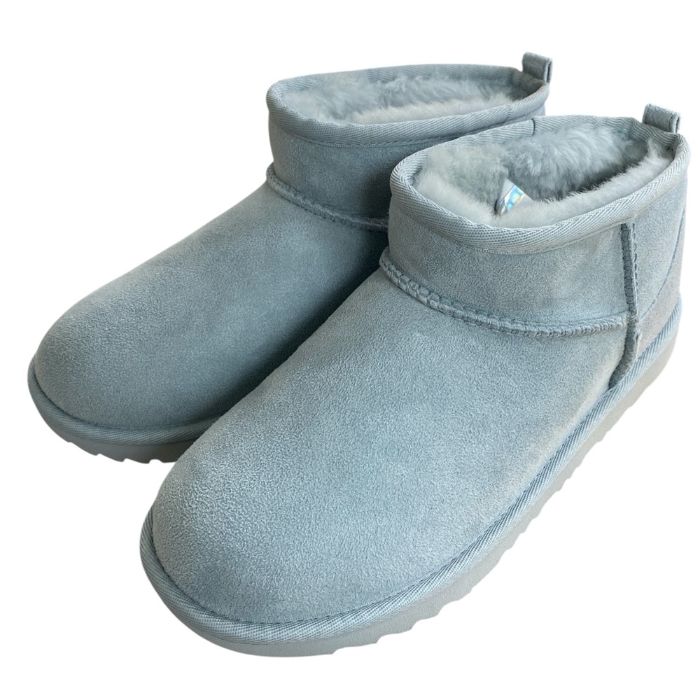 UGG Kids’ Classic Ultra Mini Boots in Sea Foam  Size: 6